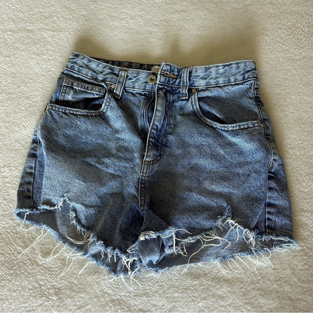 High Rise Mom Denim Shorts